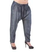 Plus Size Elizabeth Light Wash Indigo Jogger Pants