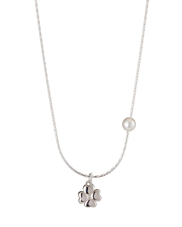 1-pearl Clover Necklace,