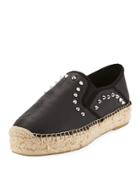 Xiao Spiked Leather Espadrille
