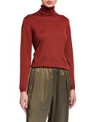 Sparkling Cashmere-blend Turtleneck Top