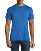 Short-sleeve Washed T-shirt, Royal