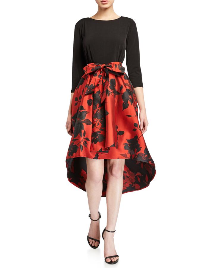 Floral High-low 3/4