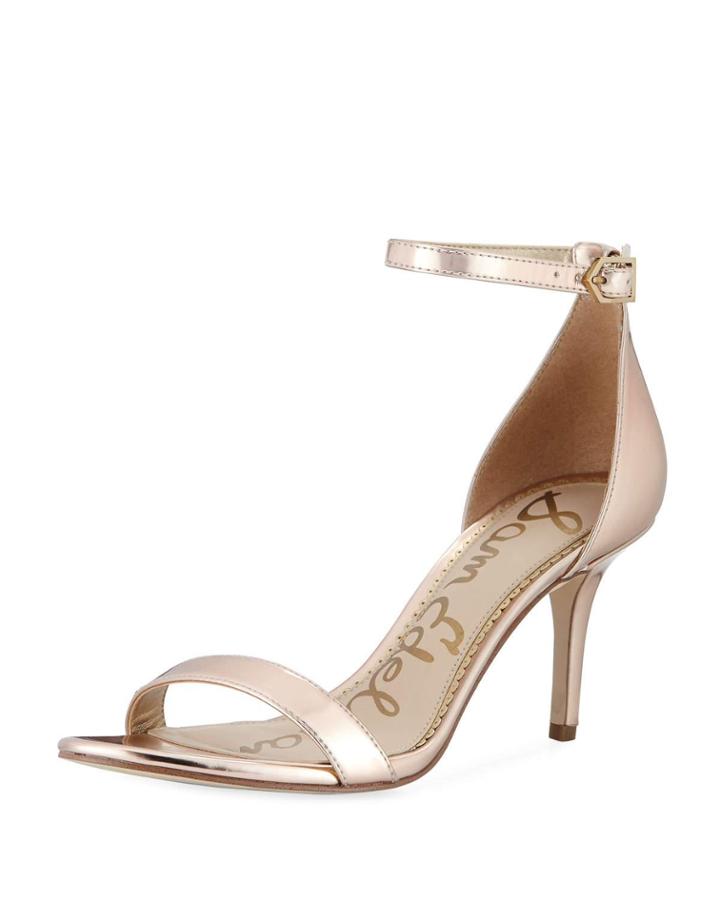 Patti Metallic Ankle-strap