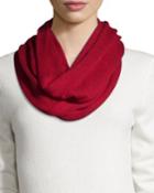 Portolano Merino Wool Infinity Scarf, Red, Women's
