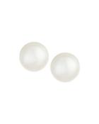 Belpearl South Sea White Pearl Stud Earrings,
