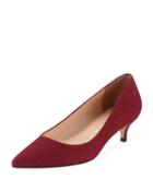 Marina Pointed-toe Pumps, Red