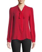Tie-neck Button-front