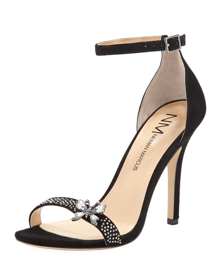 Cherriah Suede Embellished Pump