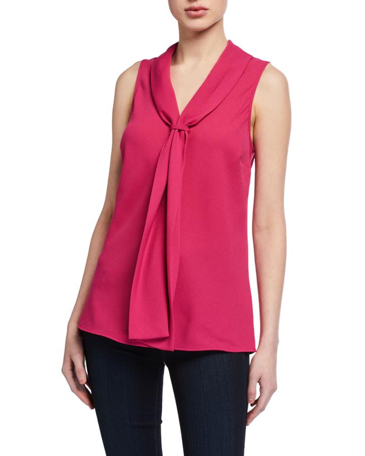 Sleeveless Double-sash Top