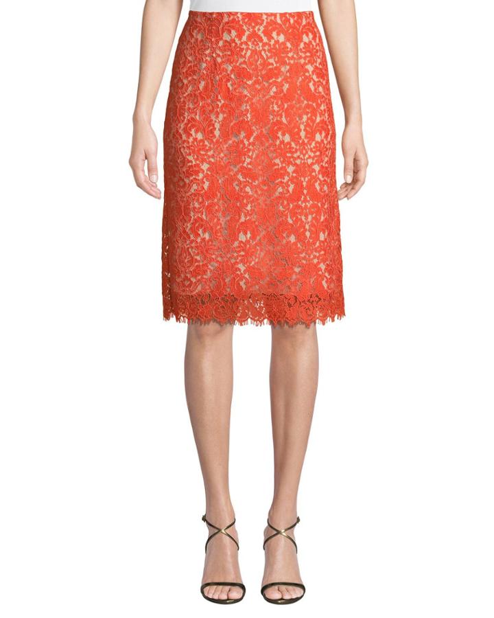 Midi Lace Pencil