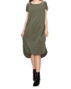 Short-sleeve Midi T-shirt Dress