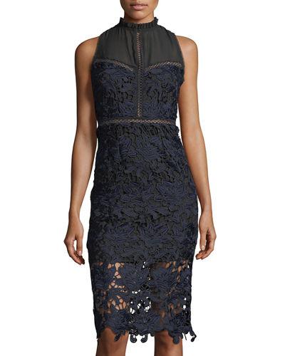 Mock-neck Lace &
