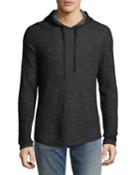 Men's Contrast Double Knit Hoodie