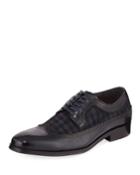 Men's Sergio Tweed-top Oxford Dress