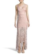 Floral Lace High-low Gown