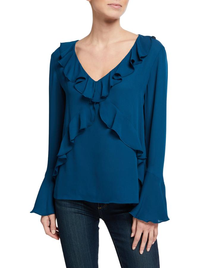 Nugget Ruffled Georgette Top