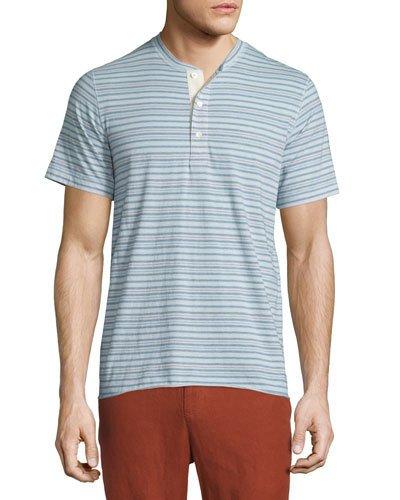 Hunter Striped Short-sleeve Henley