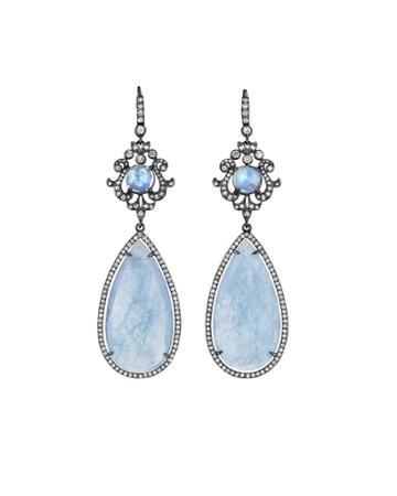 Anastasia Diamond And Moonstone Earring