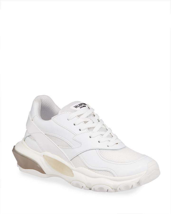 Bounce Leather/nylon Lace-up