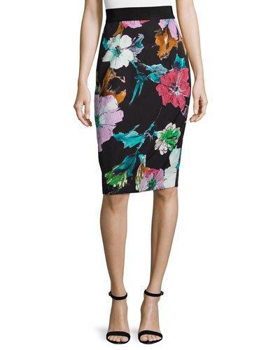 Paper Floral-print Midi