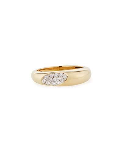 18k Capri Plus Mini Ring W/ Diamonds