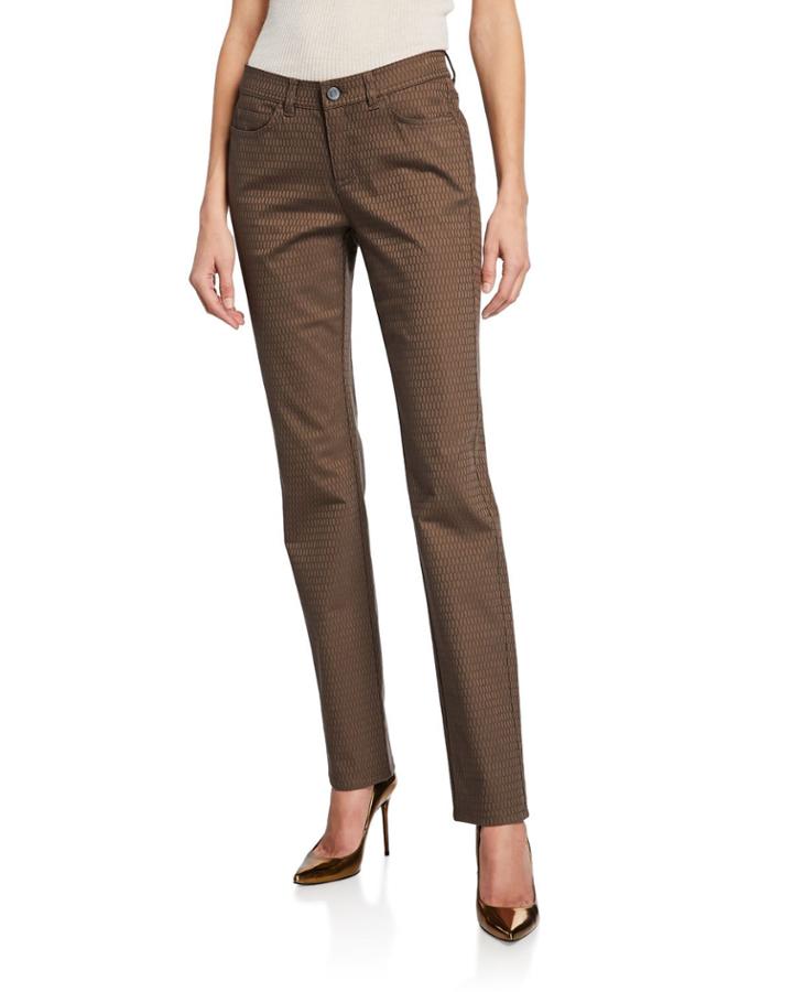 Wooster Textured Straight-leg Jeans