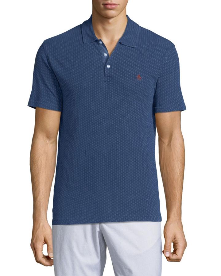 Men's Geo-dot Embroidered Polo