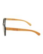 Rounded Acetate/bamboo Cat-eye Optical Glasses