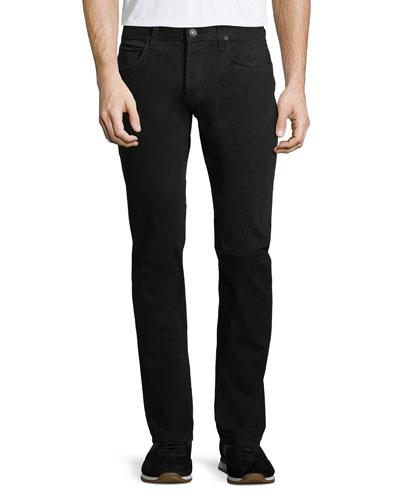 Black Slim Straight-leg Jeans, Black