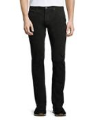 Black Slim Straight-leg Jeans, Black