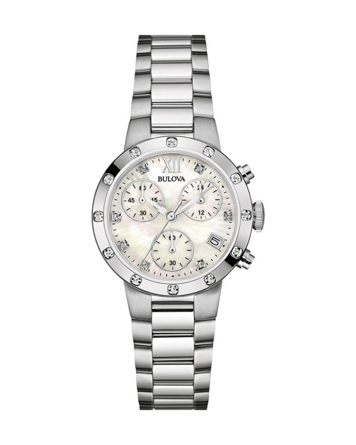 30mm Chronograph Diamond Watch,