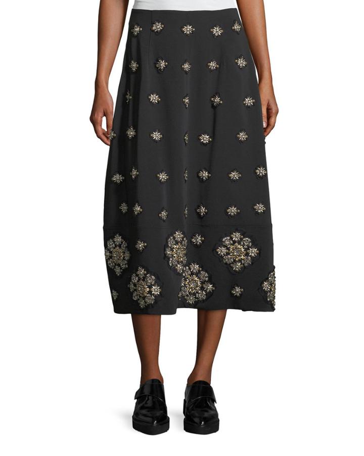 Lottie Embellished Midi A-line