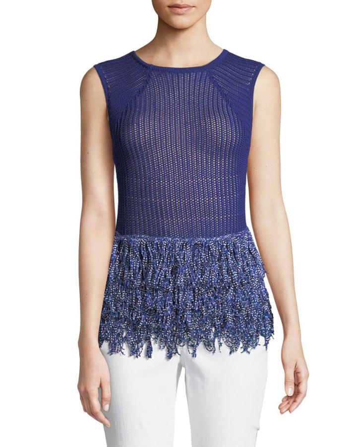 Maldini Knit Fringe Top