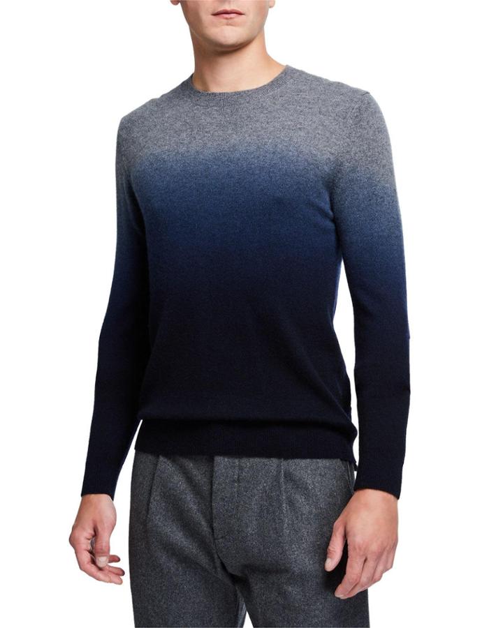 Men's Cashmere Dip-dye
