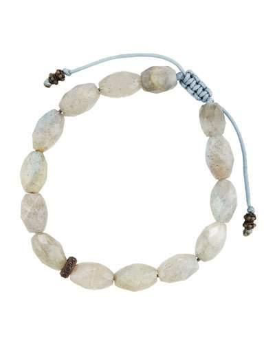 Labradorite & Spinel Beaded Bracelet