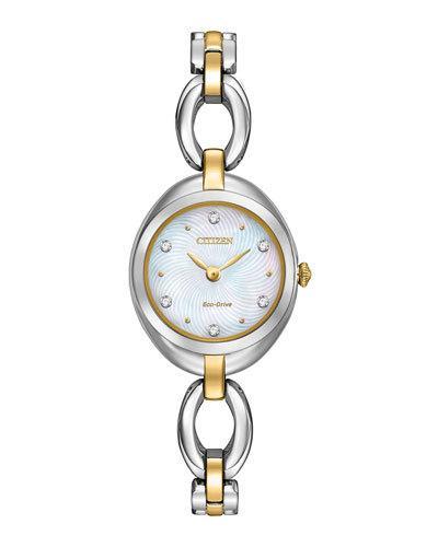 24mm Silhouette Two-tone Bracelet Watch