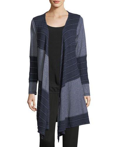 Patchwork Long Drape Cardigan