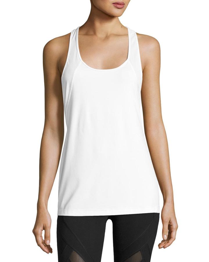 Allegiance Scoop-neck Tank Top, White