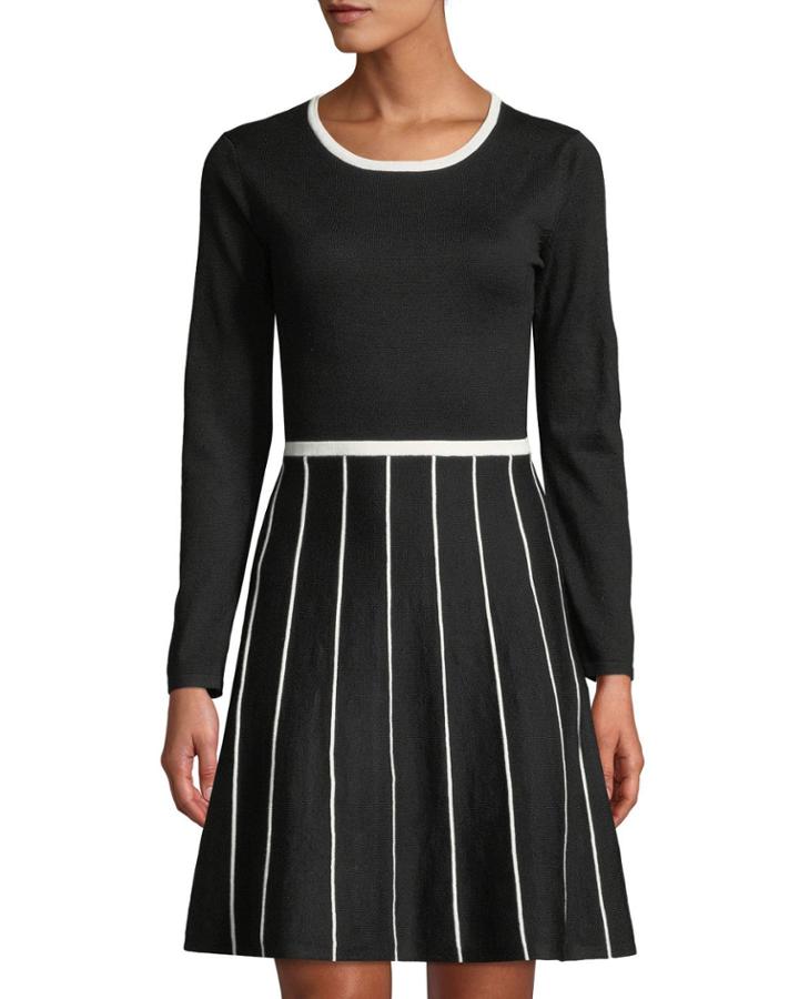Two-tone Fit-and-flare