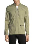 Stand-collar Cargo Utility Jacket