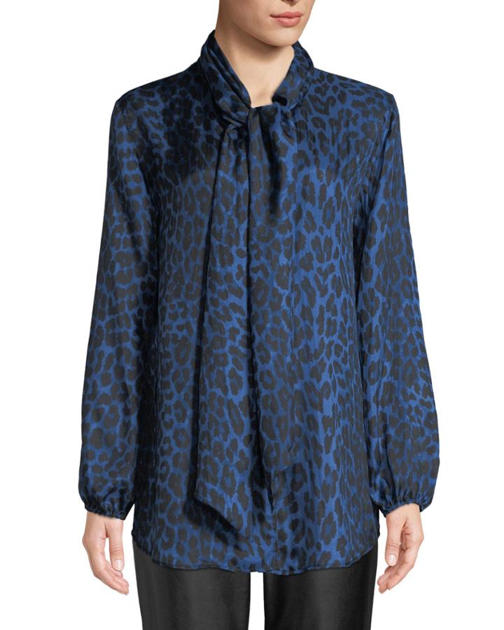 Plus Size Leopard-print