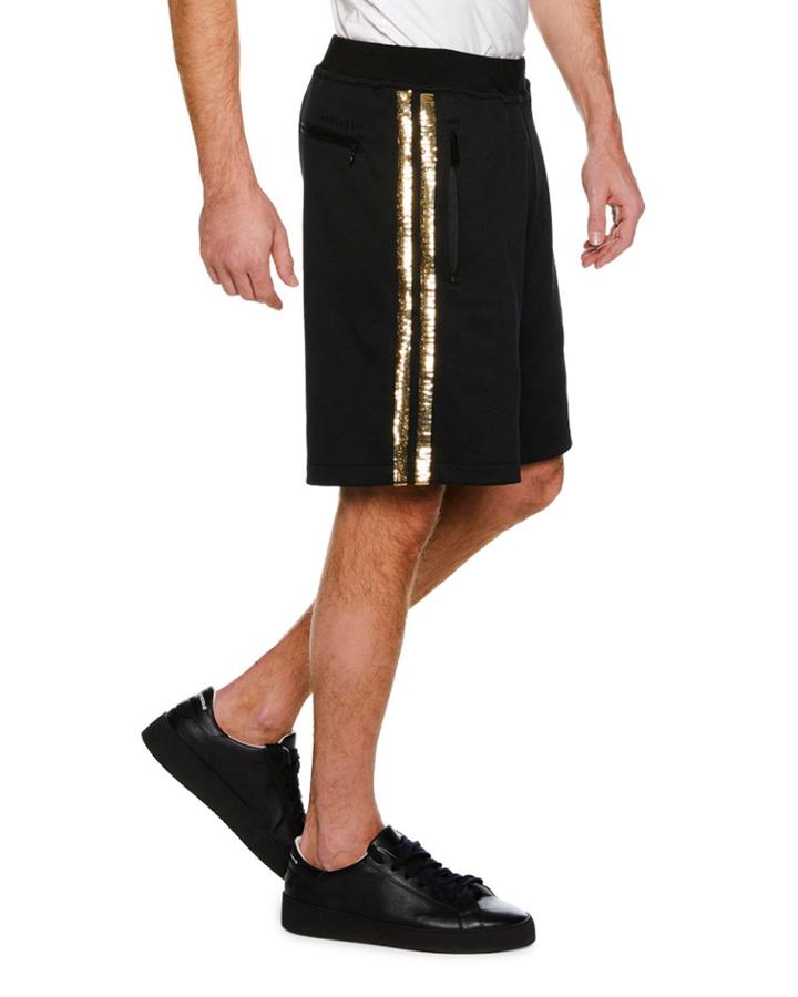 Metallic Side-stripe Knit Basketball