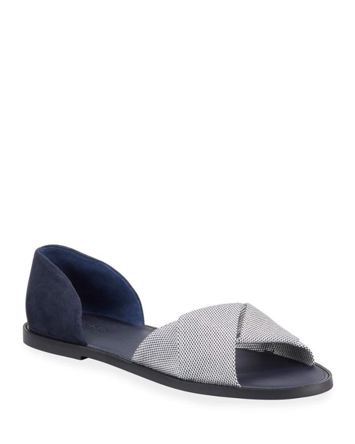 Idara Suede & Canvas Flat