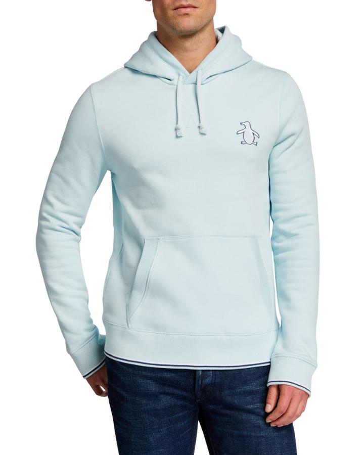 Men's Long-sleeve Large Logo Popover Hoodie