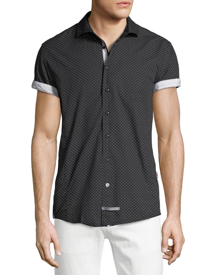 Short-sleeve Foulard-dot