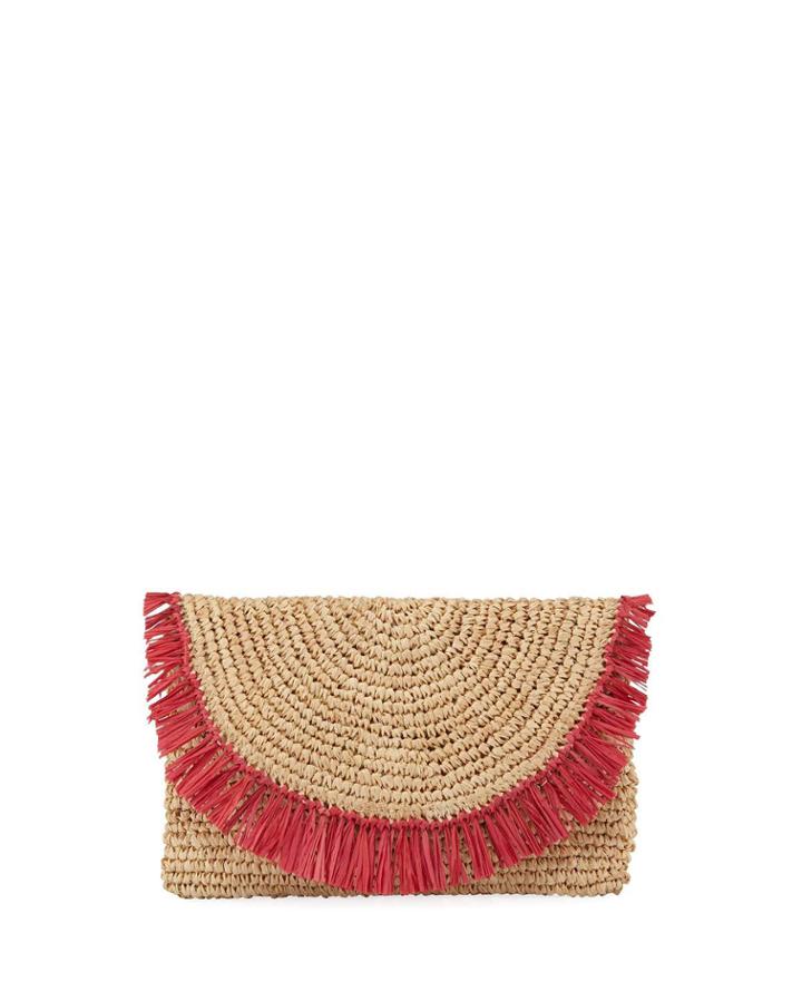 Sunshine Tassel-trim Crossbody Clutch