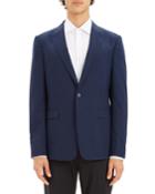 Men's Chambers Broken-check One-button Slim Fit Jacket