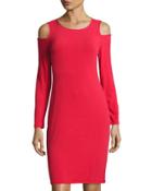 Scoop-neck Cold-shoulder Dress