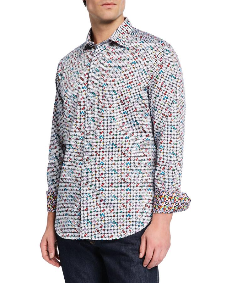 Men's Anemone Graphic Print Long-sleeve