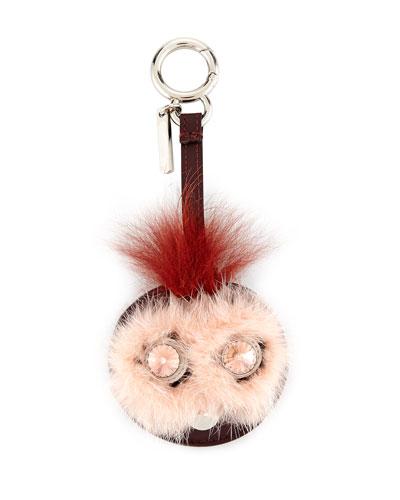 Bag Bugs Mirror Charm For Handbag, Pink/rust
